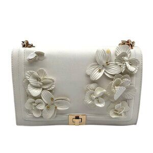 I.N.C. International Concepts Vanilla Ajae Flap Floral Crossbody Bag